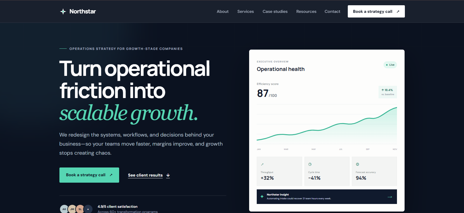 Screenshot of Business Landing Demo — live project by Daniel Adeleye